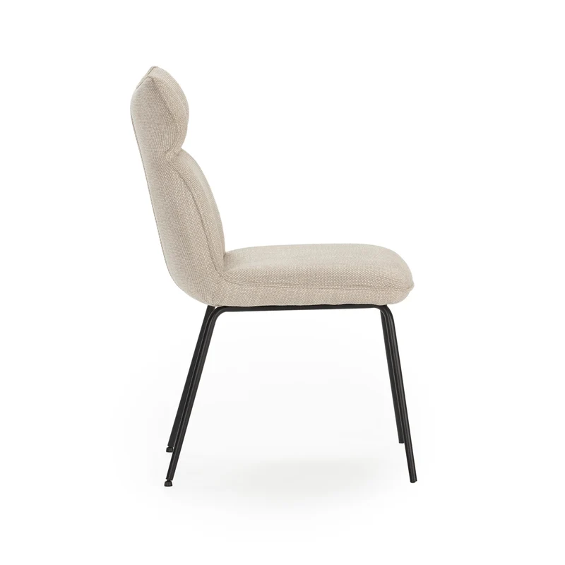 Set di 2 sedie in velluto e gambe in metallo Daria 51x65 h92 cm