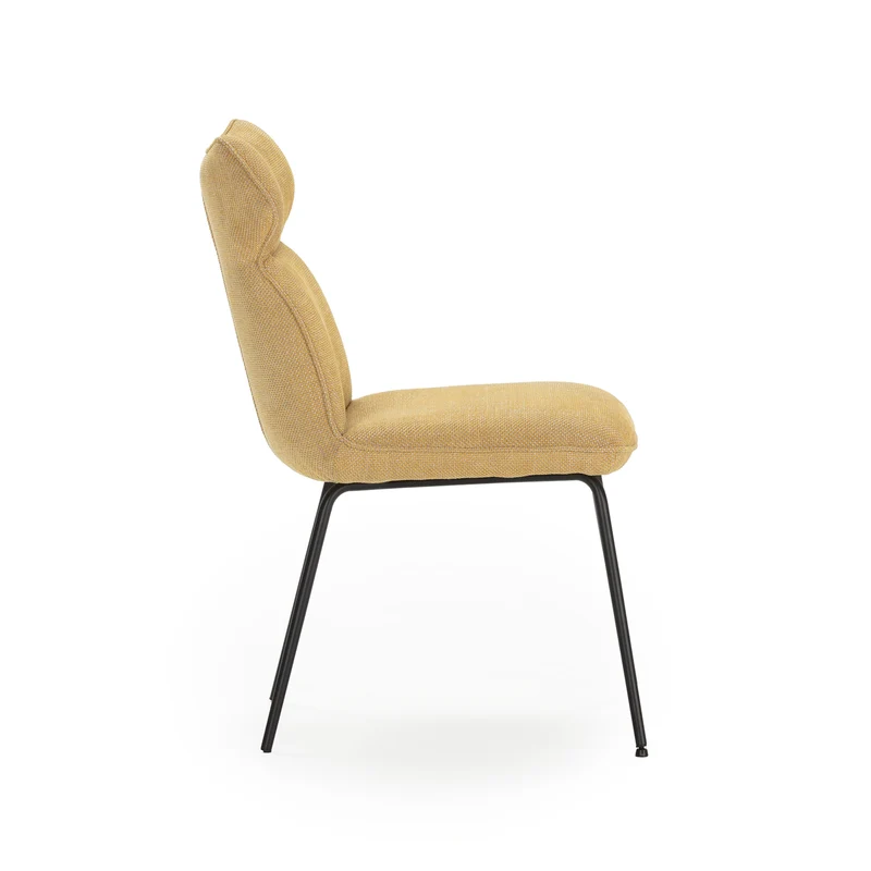 Set di 2 sedie in velluto e gambe in metallo Daria 51x65 h92 cm