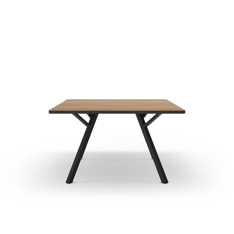 Tavolo quadrato per 4/8 persone in legno rovere Bob 136x136 cm