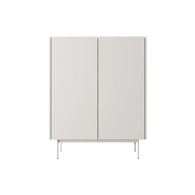 Credenza alta 2 ante in legno laminato Lago 97x122 cm