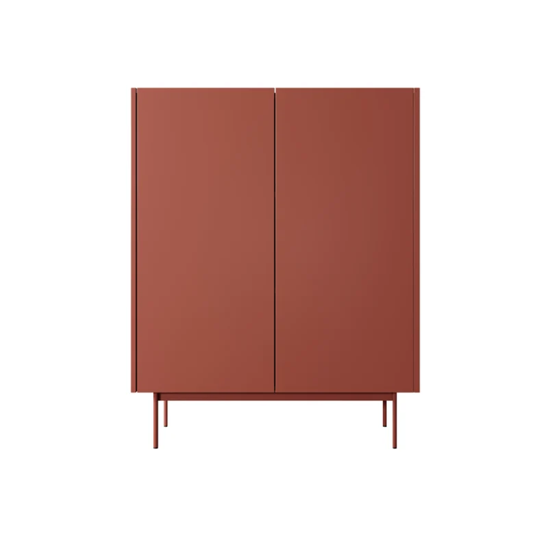 Credenza alta 2 ante in legno laminato Lago 97x122 cm