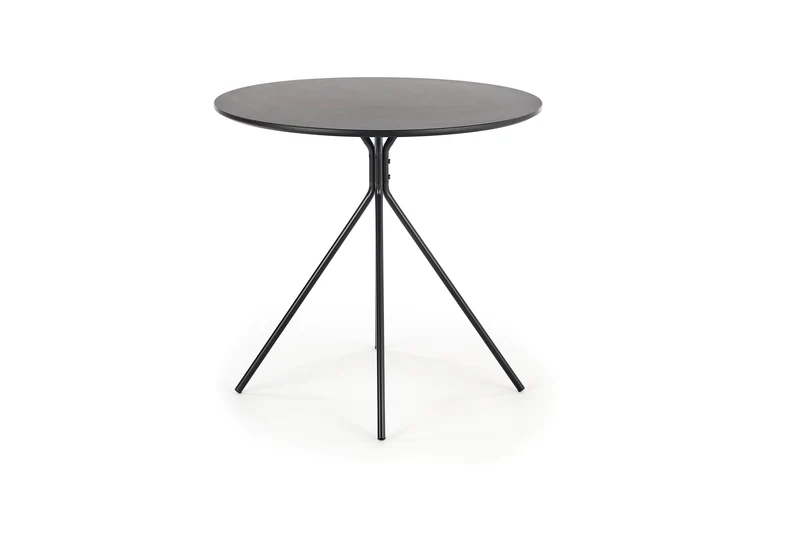 Tavolo tondo in MDF laccato e piede in metallo Fondi Ø 80 cm