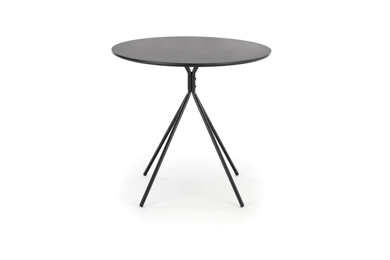 Tavolo tondo in MDF laccato e piede in metallo Fondi Ø 80 cm