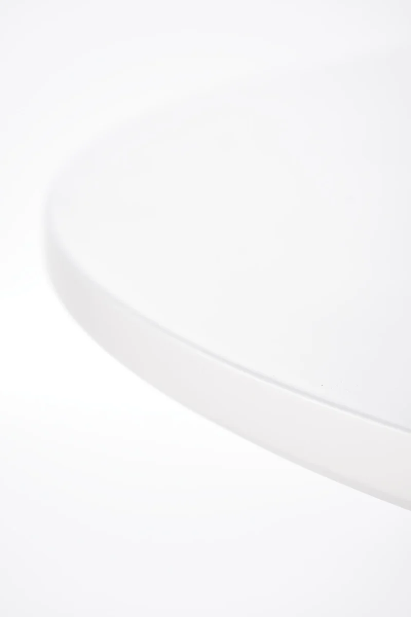 Tavolo tondo in MDF laccato e piede in metallo Fondi Ø 80 cm
