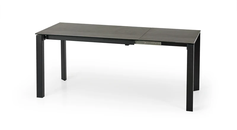Tavolo allungabile in ceramica con gambe in acciaio nero Horizon 120x85 cm - allungabile a 180 cm