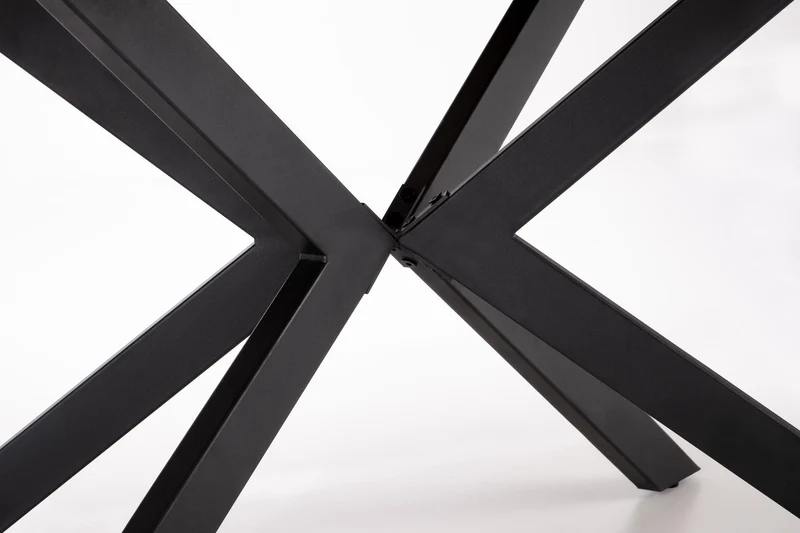 Tavolo allungabile in legno impiallacciato rovere con gambe in acciaio nero Legarto 160x90 cm - allungabile fino a 200 cm