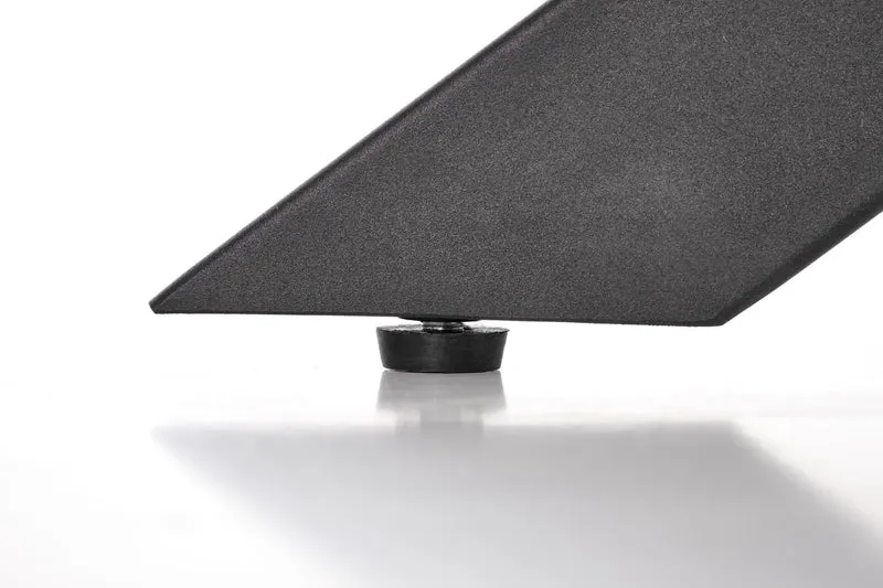 Tavolo allungabile in legno impiallacciato rovere con gambe in acciaio nero Legarto 160x90 cm - allungabile fino a 200 cm