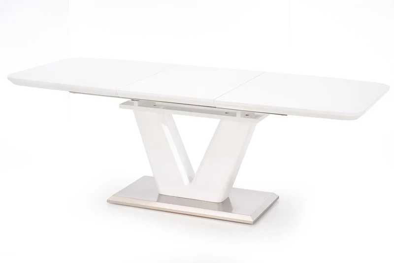 Tavolo allungabile in legno MDF laccato bianco Mistral 160x90 cm - allungabile fino a 220 cm