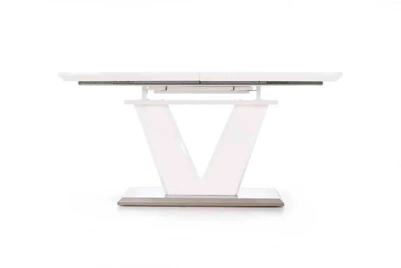 Tavolo allungabile in legno MDF laccato bianco Mistral 160x90 cm - allungabile fino a 220 cm
