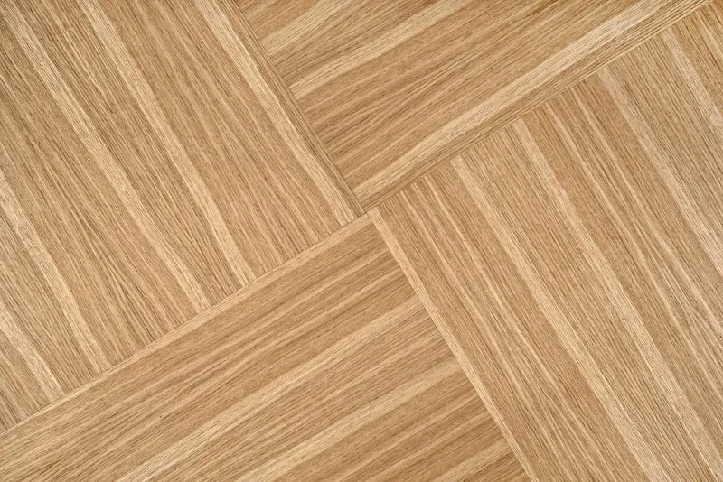 Tavolo tondo in MDF impiallacciato rovere e piede nero Miyaki Ø 120 cm