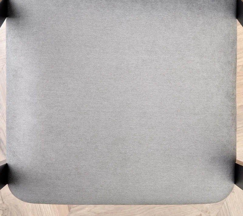 Tavolo tondo in MDF impiallacciato rovere e piede nero Miyaki Ø 120 cm