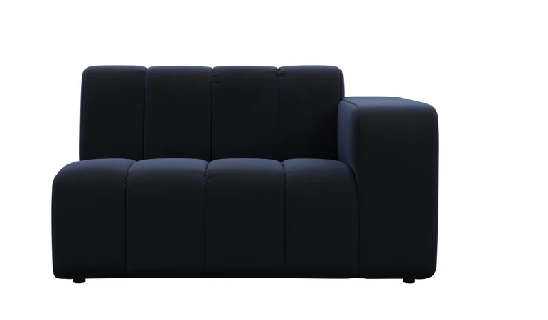 Riviera Maison Dazzle Corner Arm R, Midnight Navy