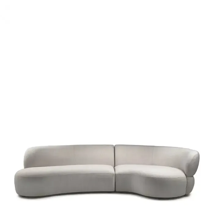 Riviera Maison Sofa 2,5-Sitzer San Remo, Rechts, Natural Grey