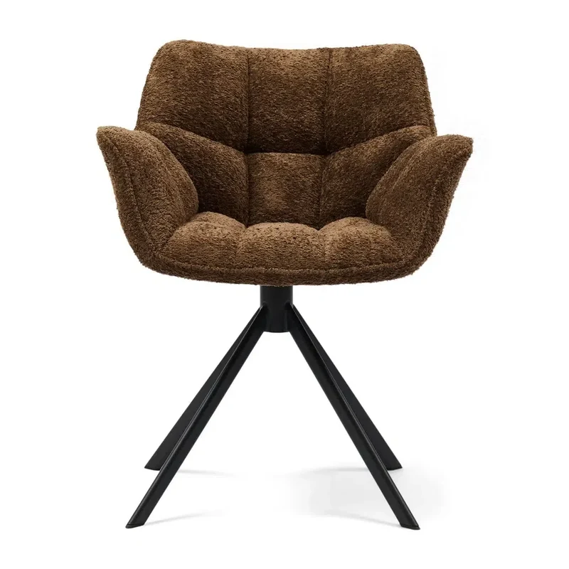Riviera Maison Carnaby Drehbarer Esszimmerstuhl Umber Brown