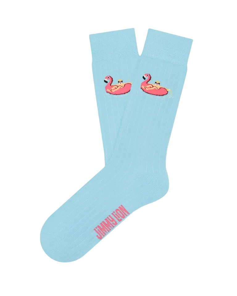 Calzini - 36-40 - Ribbed Flamingo