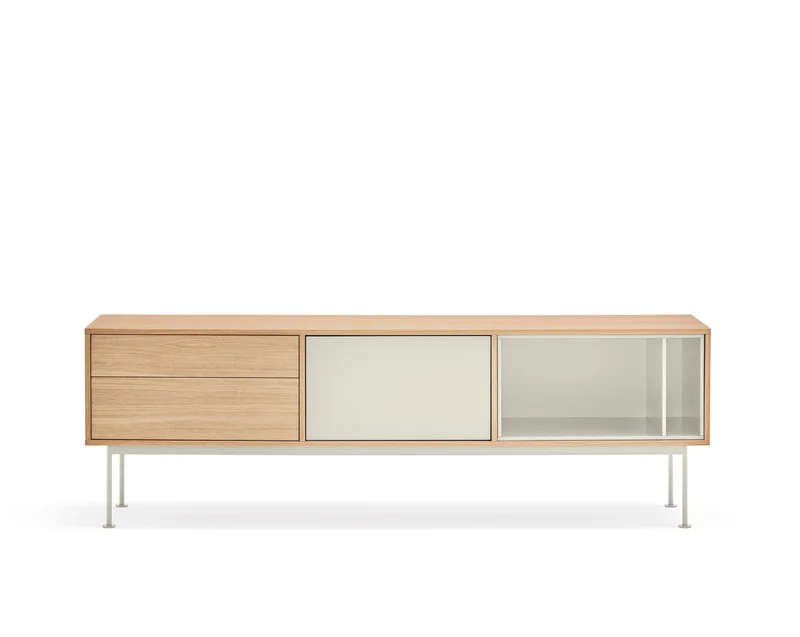 Mobile TV quercia crema Yoko di Teulat 180x59 cm