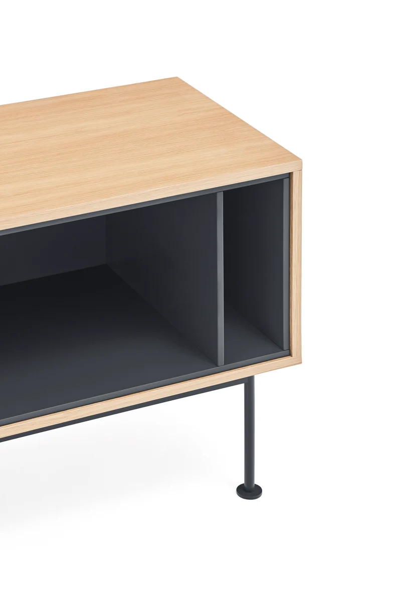 Mobile TV quercia grigio antracite Yoko di Teulat 180x59 cm