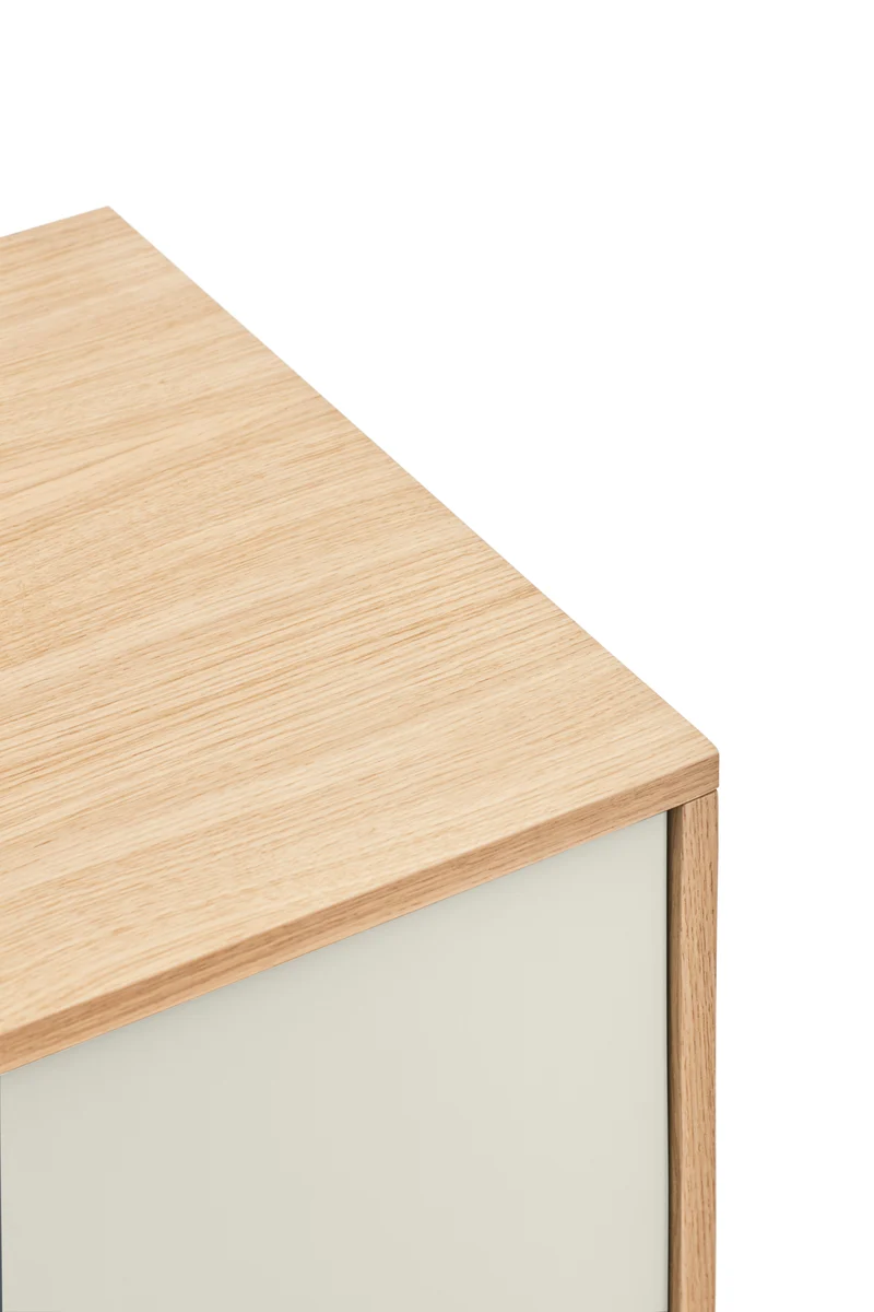 Madia 3 cassetti 2 ante quercia crema Yoko di Teulat 180x81 cm