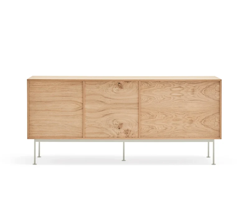 Madia 3 cassetti 2 ante quercia crema Yoko di Teulat 180x81 cm