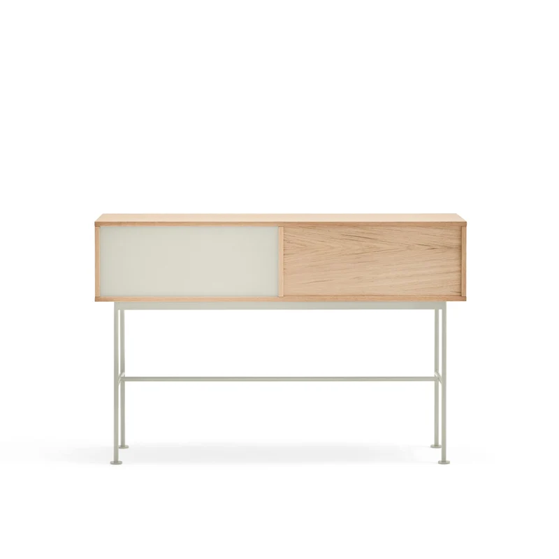 Consolle 2 cassetti quercia crema Yoko di Teulat 120x80 cm