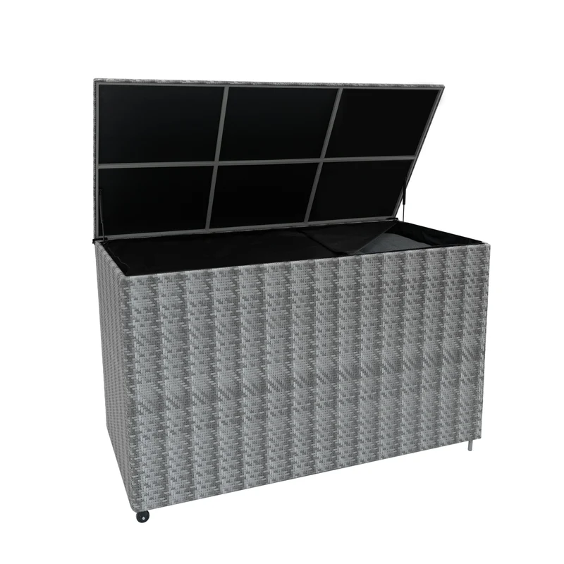 Baule in Rattan 996L per Esterno – Grigio