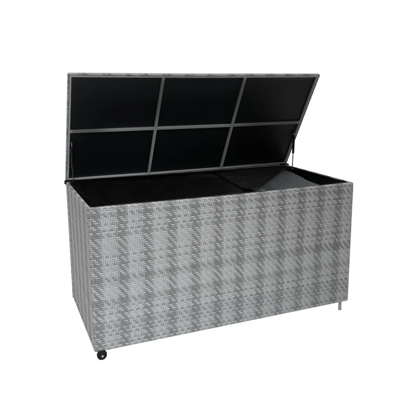 Baule in Rattan 700L per Esterno – Grigio