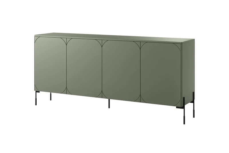 Madia 4 ante verde oliva Sonatia 204x90 cm