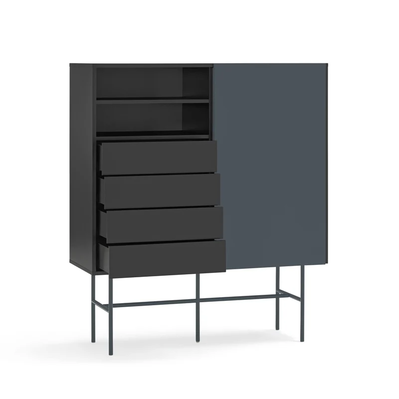 Credenza 4 cassetti anta scorrevole Nube di Teulat 120x140