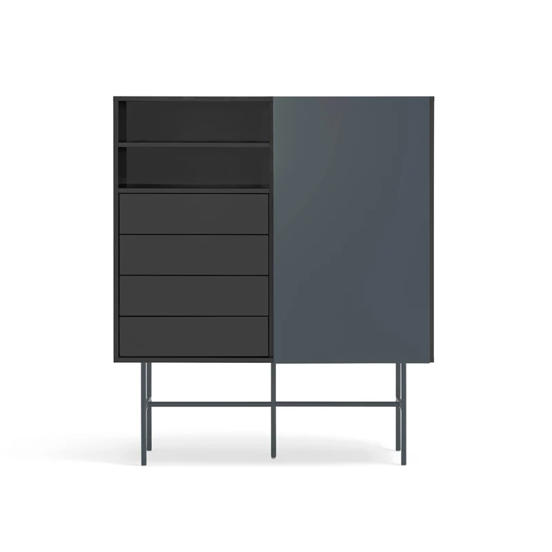 Credenza 4 cassetti anta scorrevole Nube di Teulat 120x140