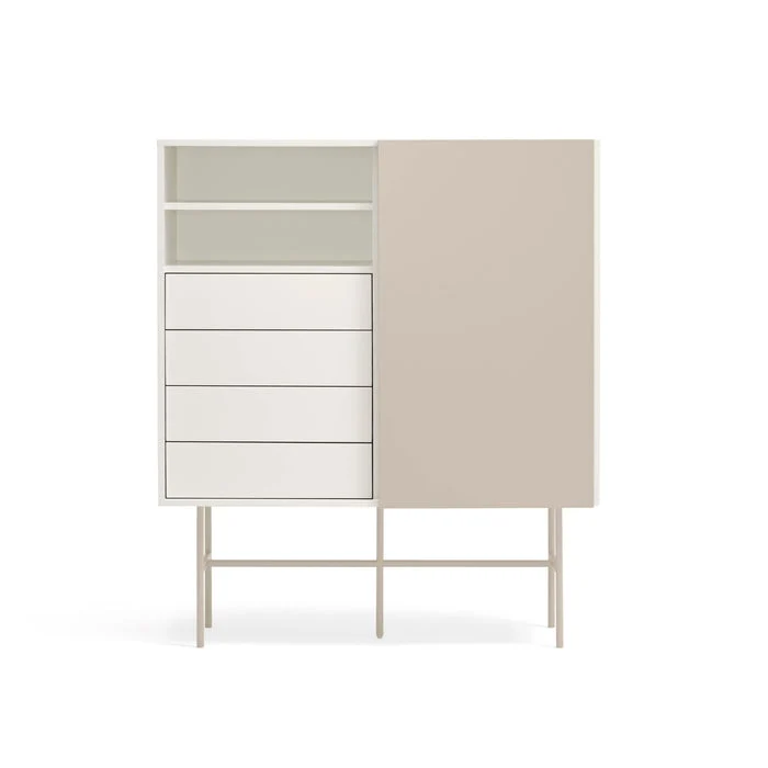 Credenza 4 cassetti anta scorrevole Nube di Teulat 120x140