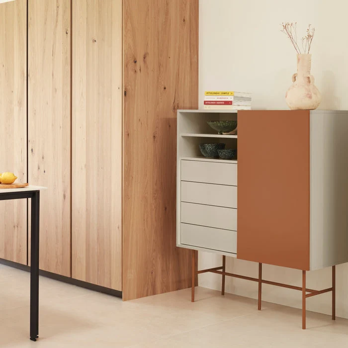 Credenza 4 cassetti anta scorrevole Nube di Teulat 120x140