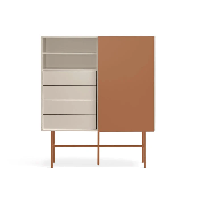 Credenza 4 cassetti anta scorrevole Nube di Teulat 120x140