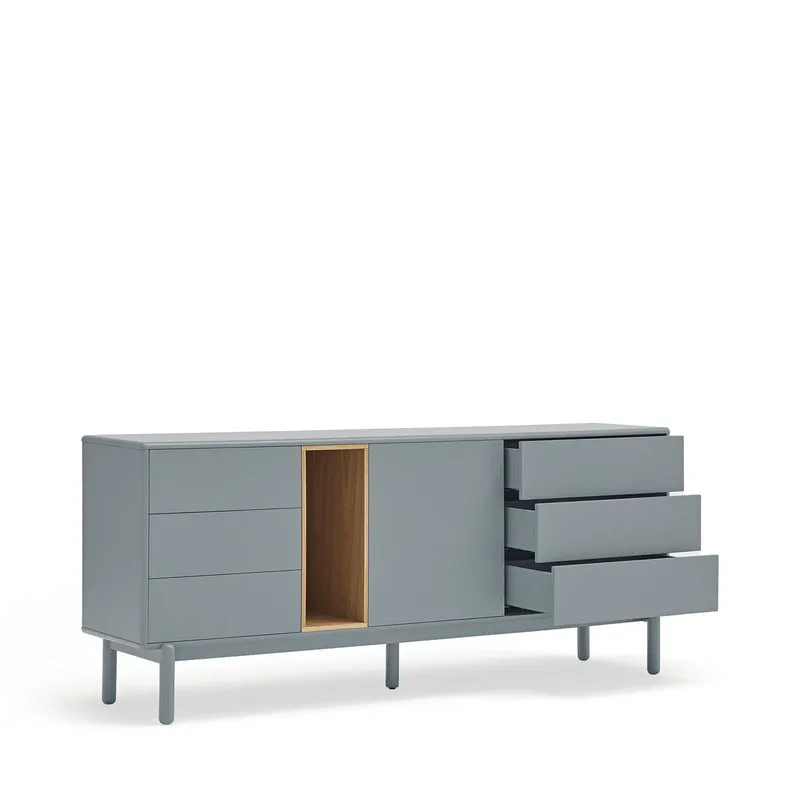 Madia 6 cassetti 1 anta Corvo di Teulat 180x40 cm