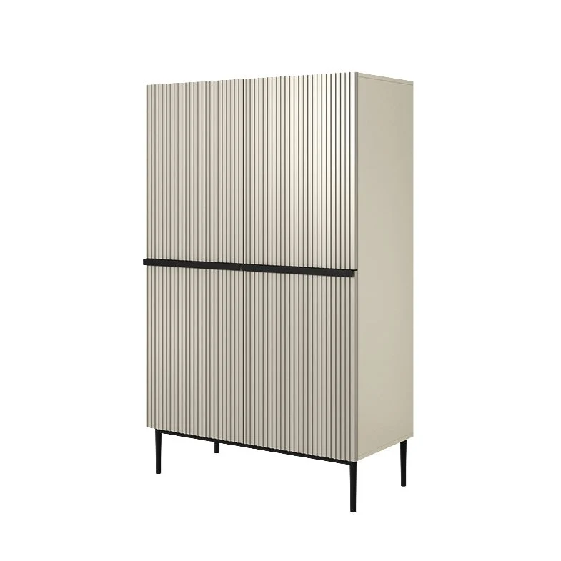 Credenza cachemire 2 ante con piede in metallo nero Nicole 100x160 cm