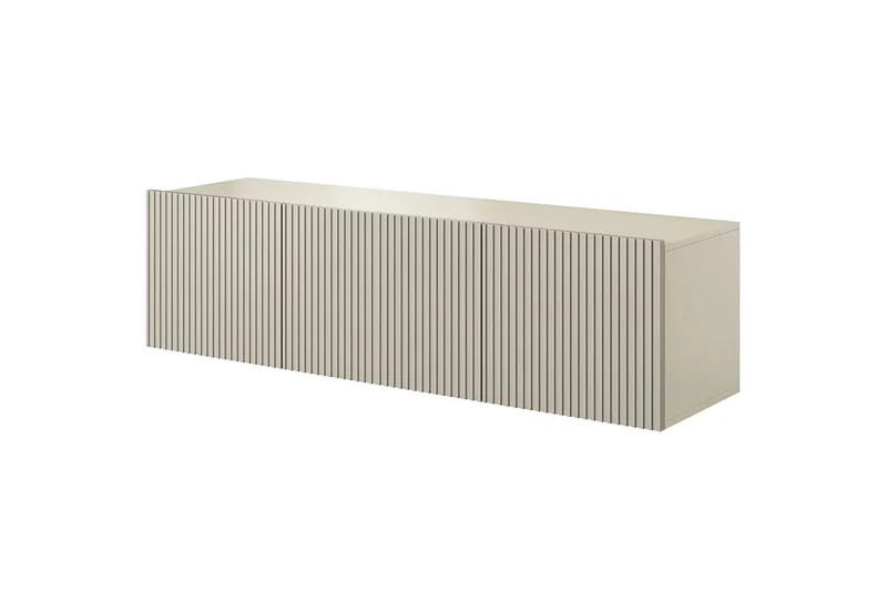 Mobile TV sospeso cashmere con 2 ante a ribalta 1 cassetto Nicole 150x45 cm