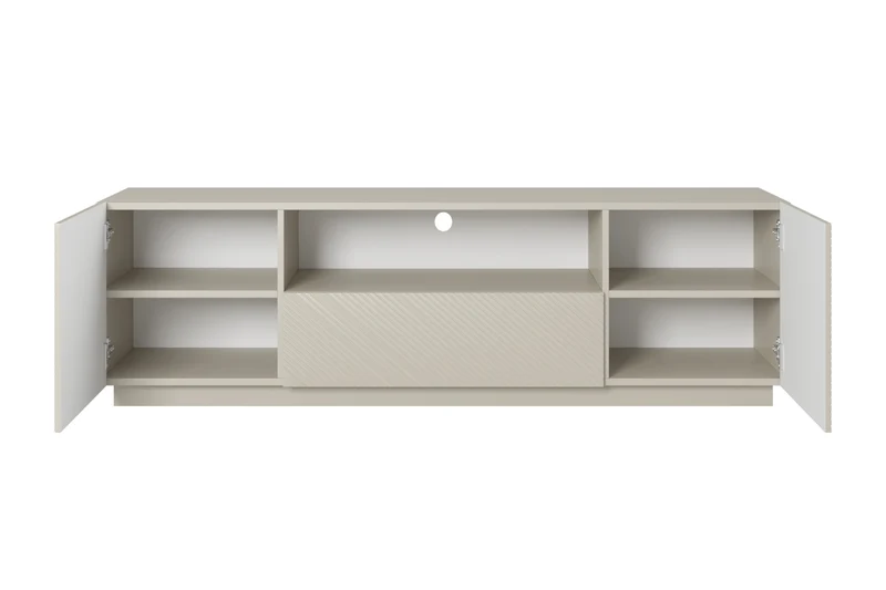 Mobile TV 2 ante 1 cassetto in legno laminato Asha 167 x 40 cm