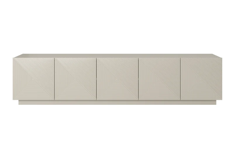 Mobile TV 5 ante in legno laminato Asha 200 x 40 cm
