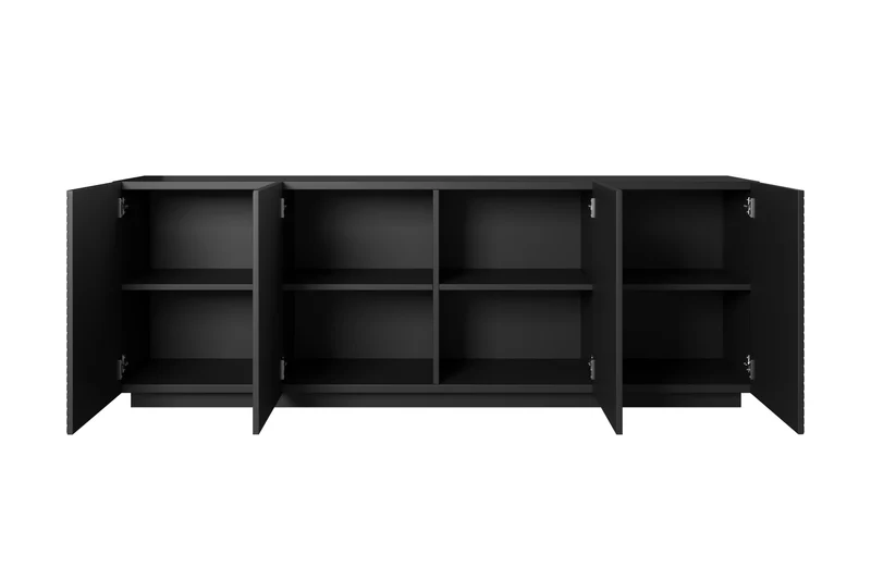 Madia 4 ante in legno laminato Asha 200 x 43 cm