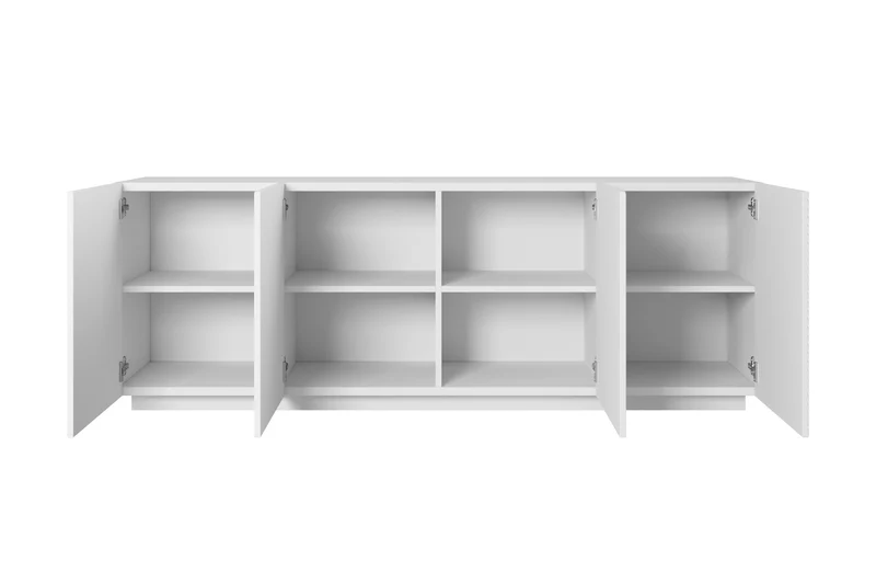 Madia 4 ante in legno laminato Asha 200 x 43 cm