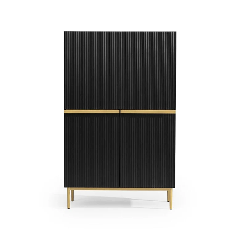 Credenza 2 ante con piede in metallo Nicole 100 x 160 cm