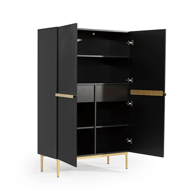 Credenza 2 ante con piede in metallo Nicole 100 x 160 cm