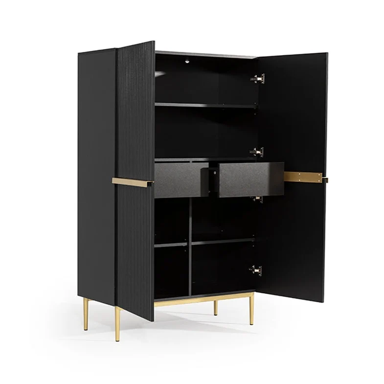 Credenza 2 ante con piede in metallo Nicole 100 x 160 cm