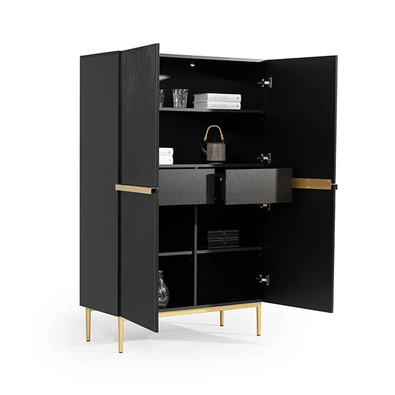 Credenza 2 ante con piede in metallo Nicole 100 x 160 cm