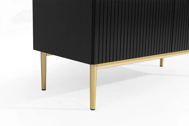 Credenza 2 ante con piede in metallo Nicole 100 x 160 cm
