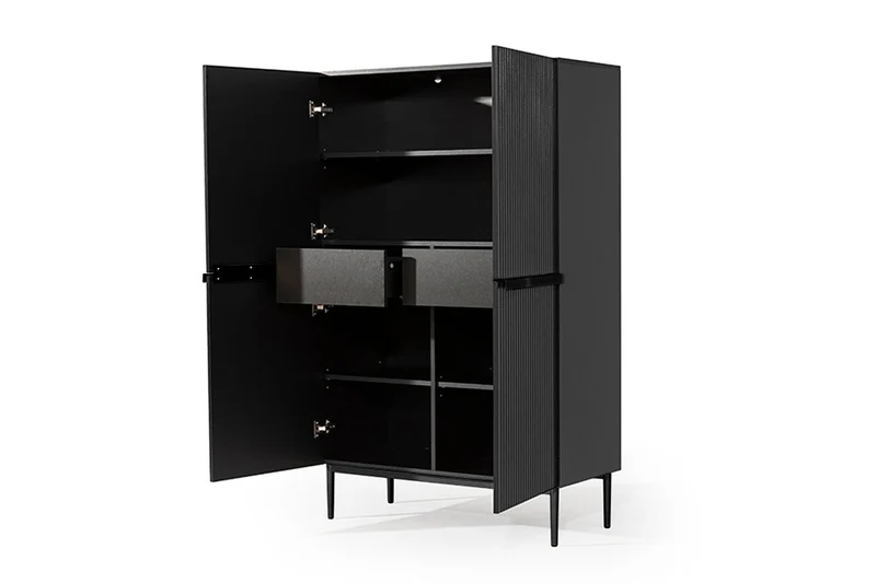 Credenza 2 ante con piede in metallo Nicole 100 x 160 cm