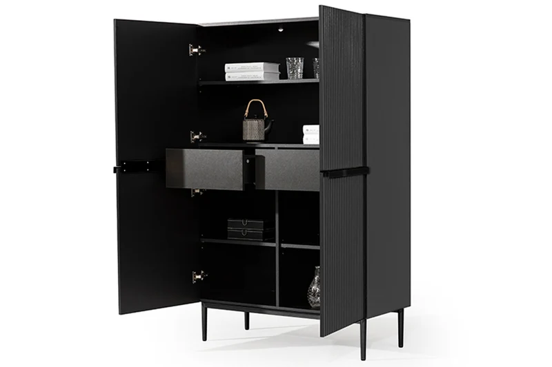Credenza 2 ante con piede in metallo Nicole 100 x 160 cm