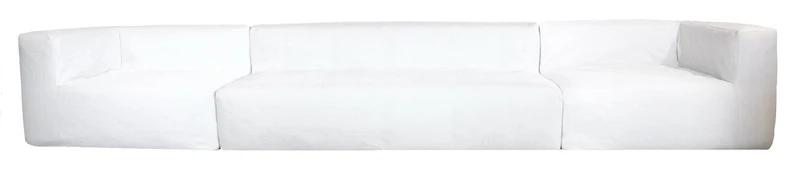 MXHOME Modulsofa - Abziehbar 5/6-Sitzer - Weiß - Outdoor