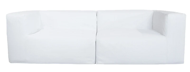 MXHOME Modulsofa - Abziehbar 3-Sitzer- Weiß - Outdoor
