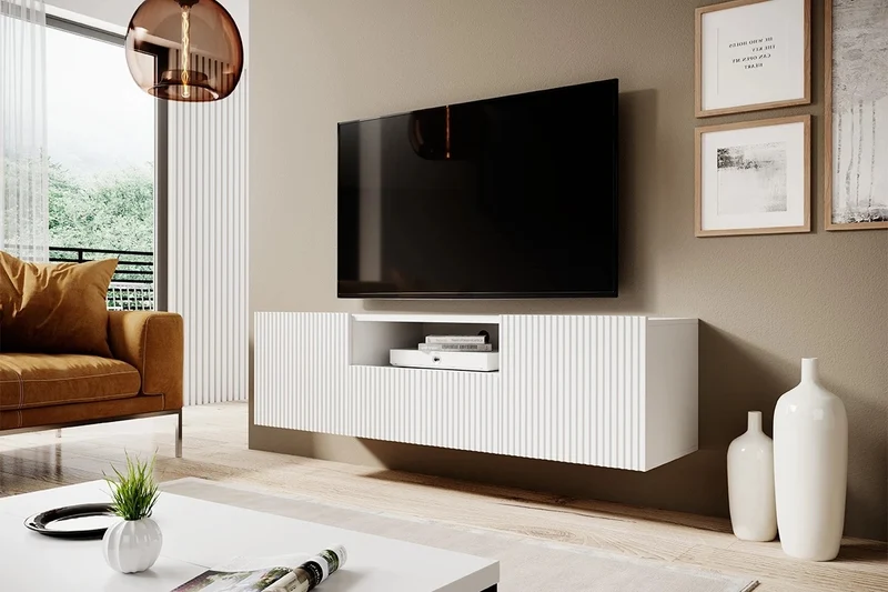 Mobile TV sospeso 2 ante ed 1 cassetto Nicole 150 x 45 cm