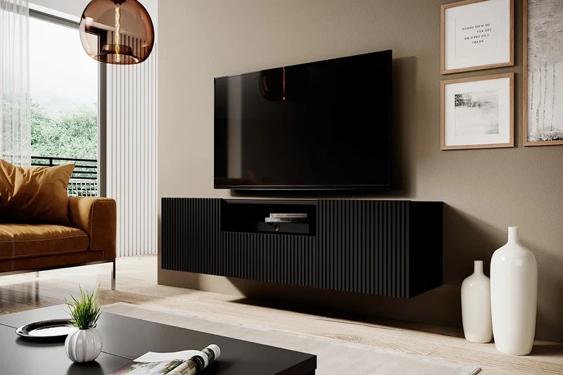 Mobile TV sospeso 2 ante ed 1 cassetto Nicole 150 x 45 cm
